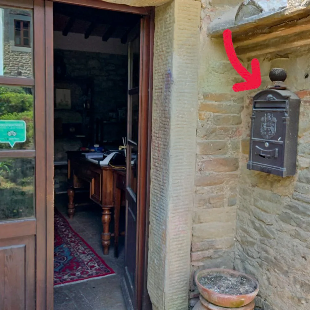 The reception door